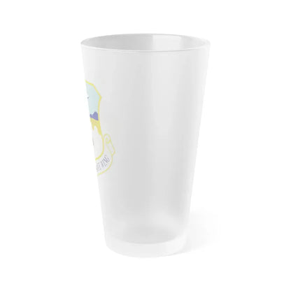 163d Reconnaissance Wing (U.S. Air Force) Frosted Pint Glass 16oz - Go Mug Yourself