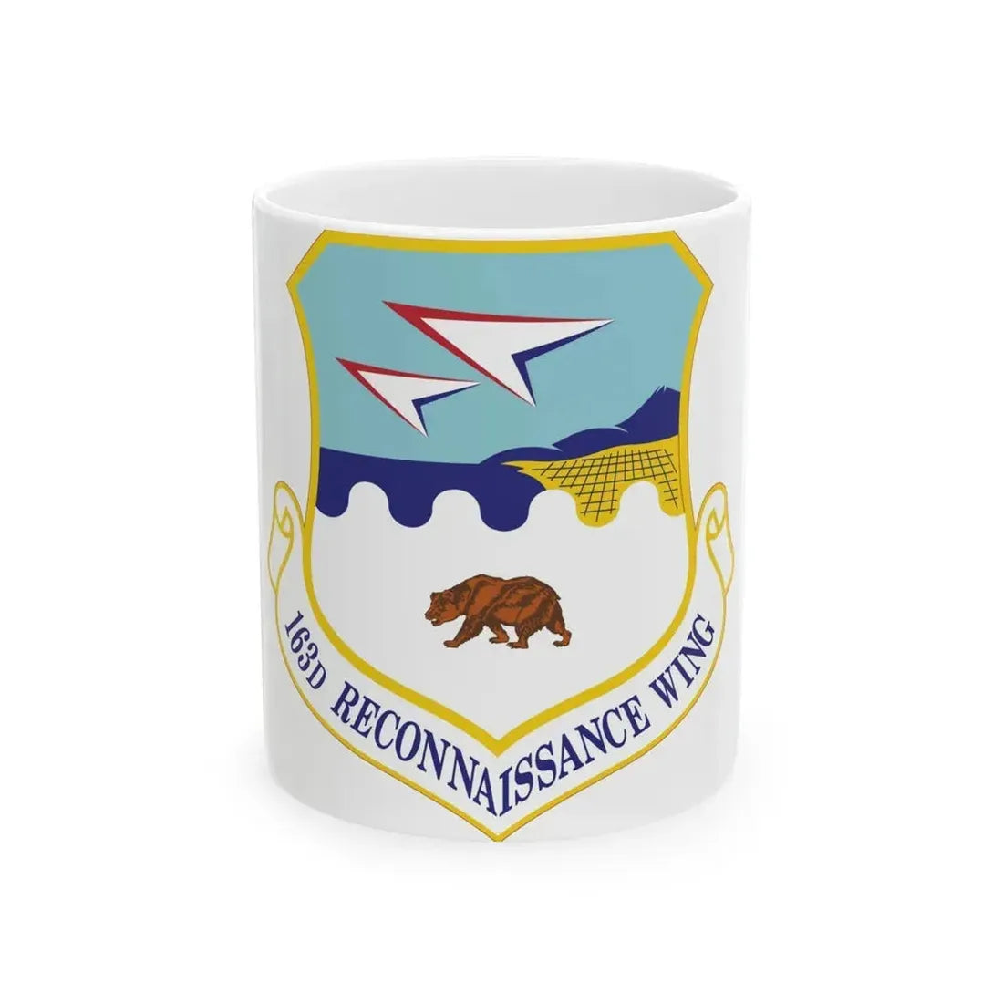 163d Reconnaissance Wing (U.S. Air Force) White Coffee Mug 11oz - Go Mug Yourself