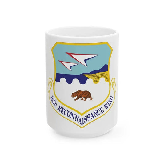 163d Reconnaissance Wing (U.S. Air Force) White Coffee Mug 15oz - Go Mug Yourself
