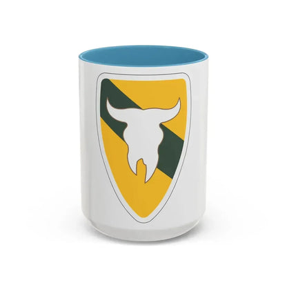 163rd Armored Brigade (U.S. Army) Accent Coffee Mug 15oz Light Blue - Go Mug Yourself