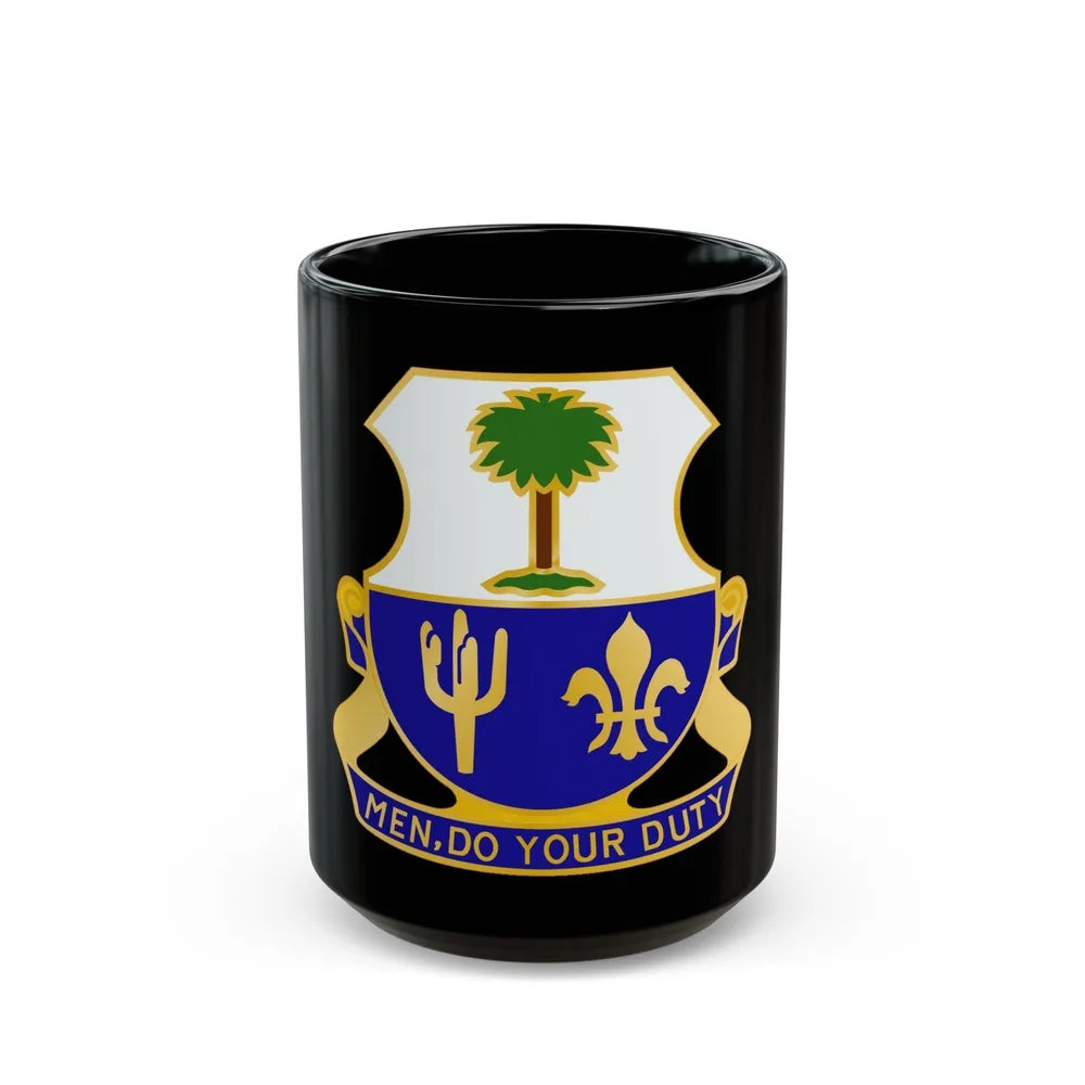 163rd Infantry Regiment (U.S. Army) Black Coffee Mug-15oz-Go Mug Yourself