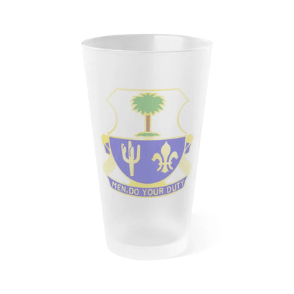 163rd Infantry Regiment (U.S. Army) Frosted Pint Glass 16oz-Go Mug Yourself