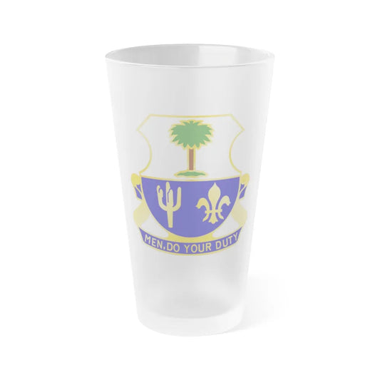 163rd Infantry Regiment (U.S. Army) Frosted Pint Glass 16oz-Go Mug Yourself