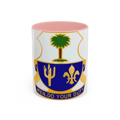163rd Infantry Regiment (U.S. Army) Accent Coffee Mug 11oz Pink - Go Mug Yourself