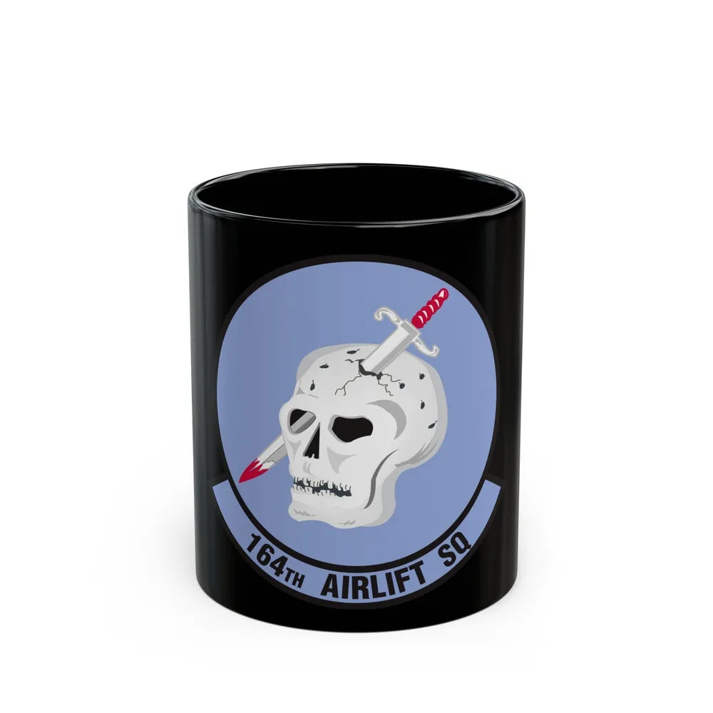 164 Airlift Squadron (U.S. Air Force) Black Coffee Mug-11oz-Go Mug Yourself