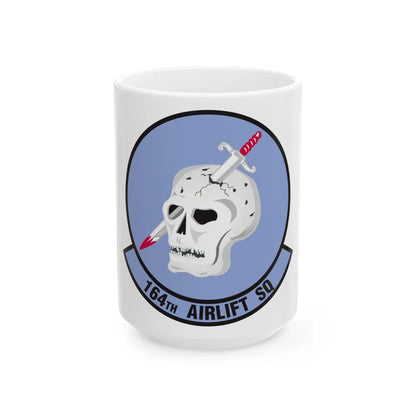 164 Airlift Squadron (U.S. Air Force) White Coffee Mug-15oz-Go Mug Yourself