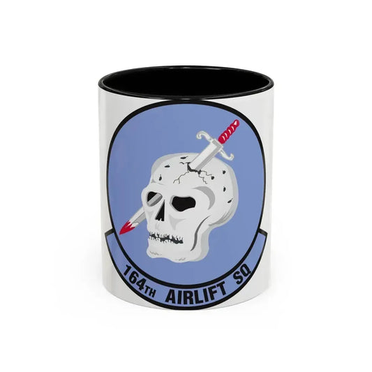 164 Airlift Squadron (U.S. Air Force) Accent Coffee Mug 11oz Black - Go Mug Yourself