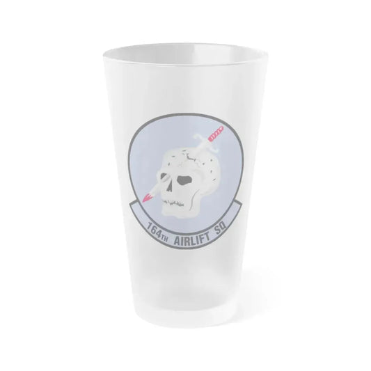 164 Airlift Squadron (U.S. Air Force) Frosted Pint Glass 16oz 16oz Frosted - Go Mug Yourself