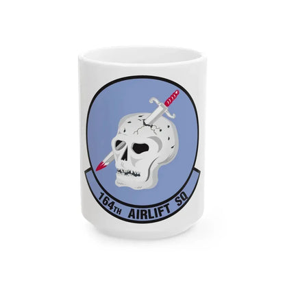 164 Airlift Squadron (U.S. Air Force) White Coffee Mug 15oz - Go Mug Yourself