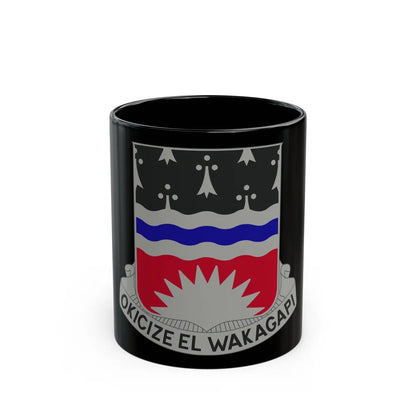 164 Engineer Battalion (U.S. Army) Black Coffee Mug-11oz-Go Mug Yourself