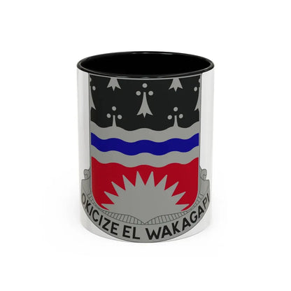 164 Engineer Battalion (U.S. Army) Accent Coffee Mug 11oz Black - Go Mug Yourself