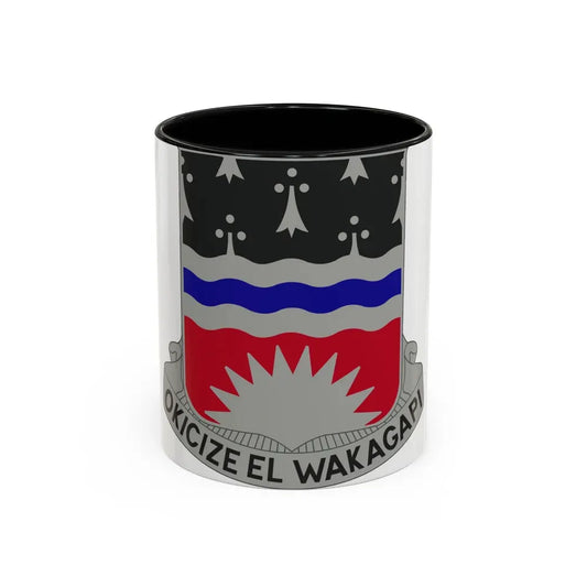 164 Engineer Battalion (U.S. Army) Accent Coffee Mug 11oz Black - Go Mug Yourself