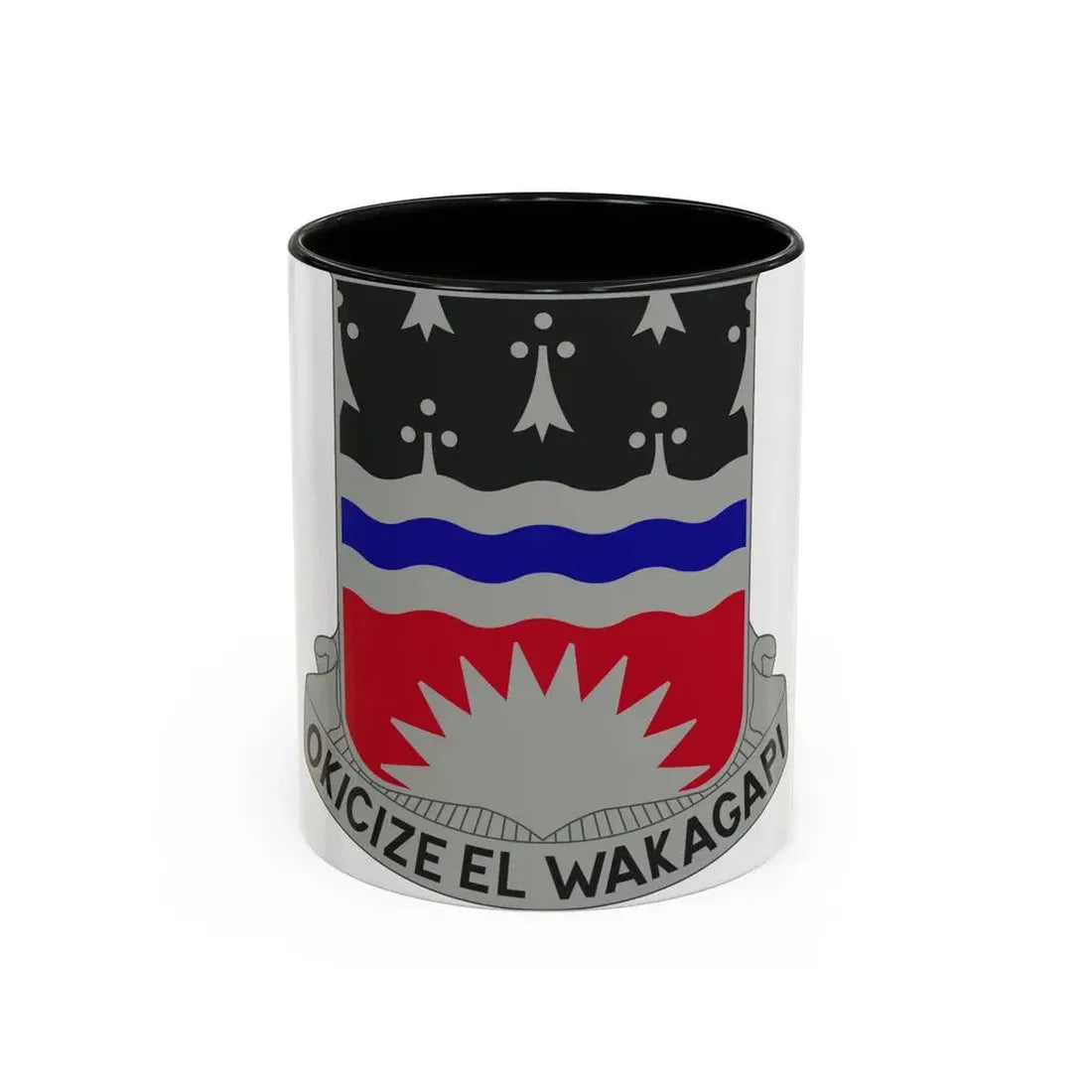 164 Engineer Battalion (U.S. Army) Accent Coffee Mug 11oz Black - Go Mug Yourself