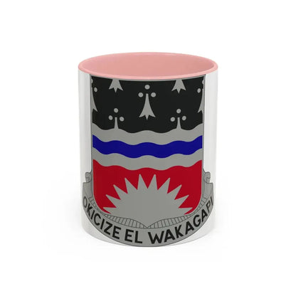 164 Engineer Battalion (U.S. Army) Accent Coffee Mug 11oz Pink - Go Mug Yourself