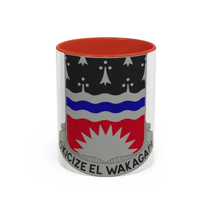 164 Engineer Battalion (U.S. Army) Accent Coffee Mug 11oz Red - Go Mug Yourself