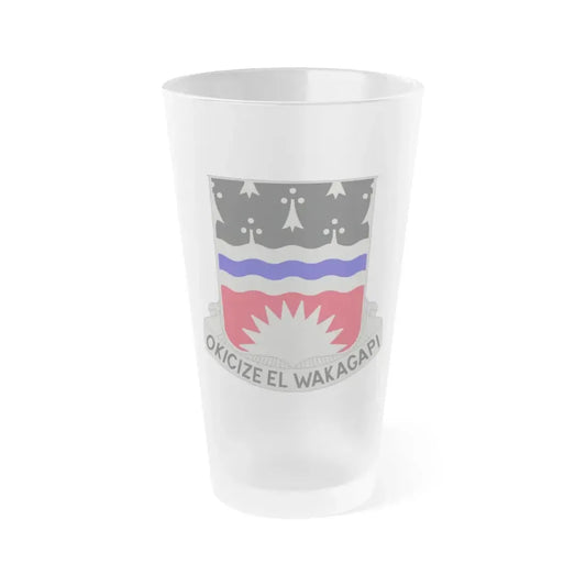 164 Engineer Battalion (U.S. Army) Frosted Pint Glass 16oz Default Title - Go Mug Yourself