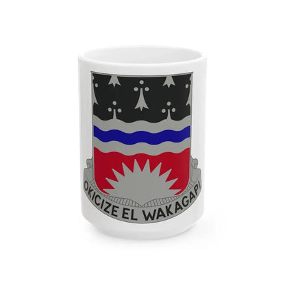 164 Engineer Battalion (U.S. Army) White Coffee Mug 15oz - Go Mug Yourself