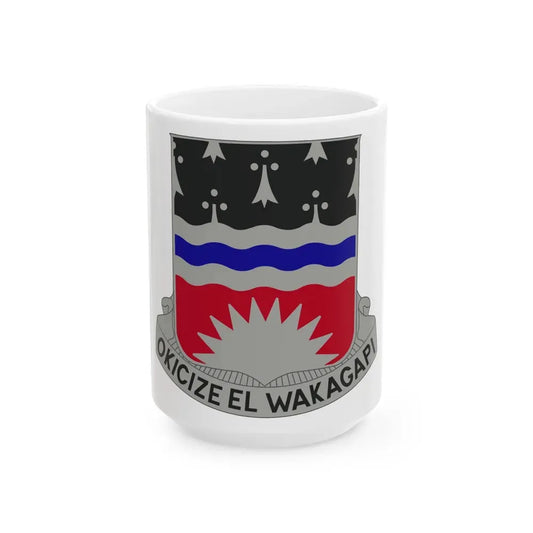 164 Engineer Battalion (U.S. Army) White Coffee Mug 15oz - Go Mug Yourself