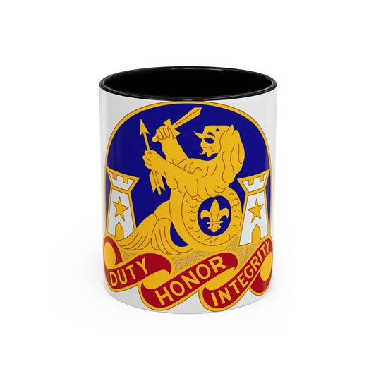 164 Engineer Group (U.S. Army) Accent Coffee Mug 11oz Black - Go Mug Yourself