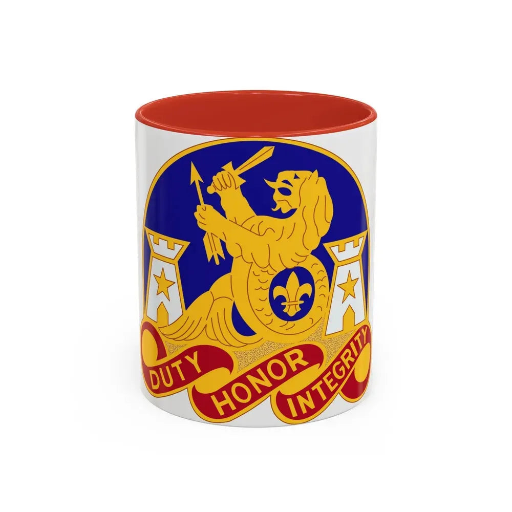 164 Engineer Group (U.S. Army) Accent Coffee Mug 11oz Red - Go Mug Yourself