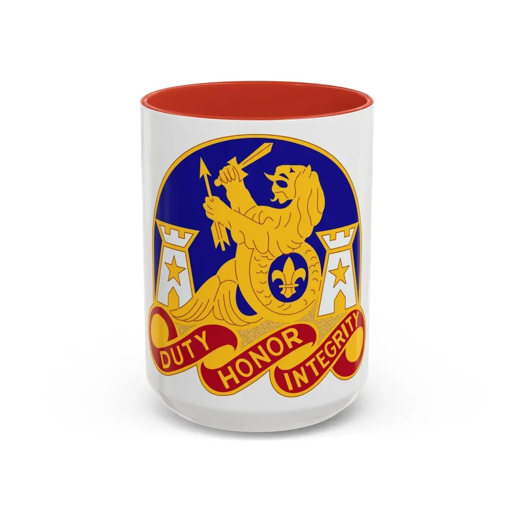 164 Engineer Group (U.S. Army) Accent Coffee Mug 15oz Red - Go Mug Yourself