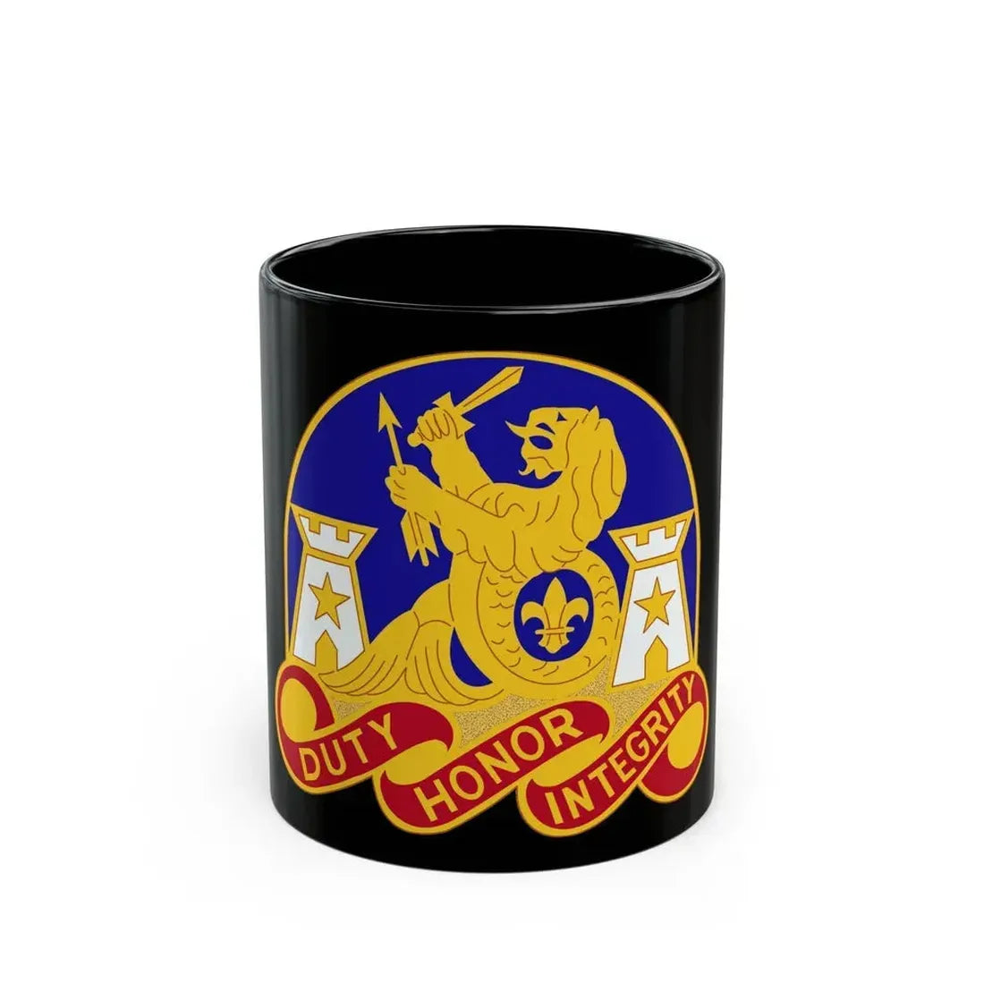 164 Engineer Group (U.S. Army) Black Coffee Mug 11oz - Go Mug Yourself