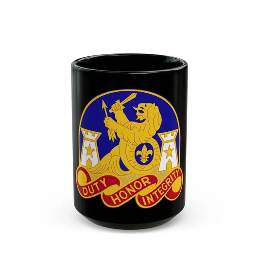 164 Engineer Group (U.S. Army) Black Coffee Mug 15oz - Go Mug Yourself