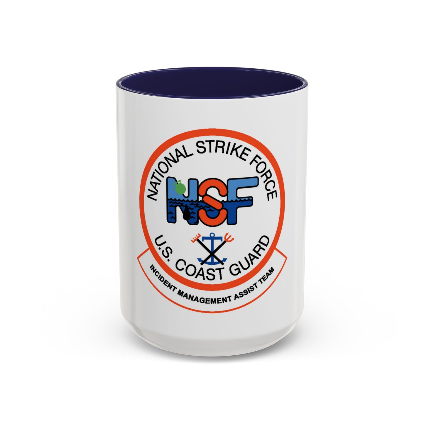 USCG NSF Incident Management Assist Team (U.S. Coast Guard) Accent Coffee Mug