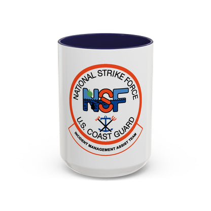 USCG NSF Incident Management Assist Team (U.S. Coast Guard) Accent Coffee Mug