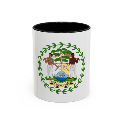 Coat of arms of Belize - Accent Coffee Mug