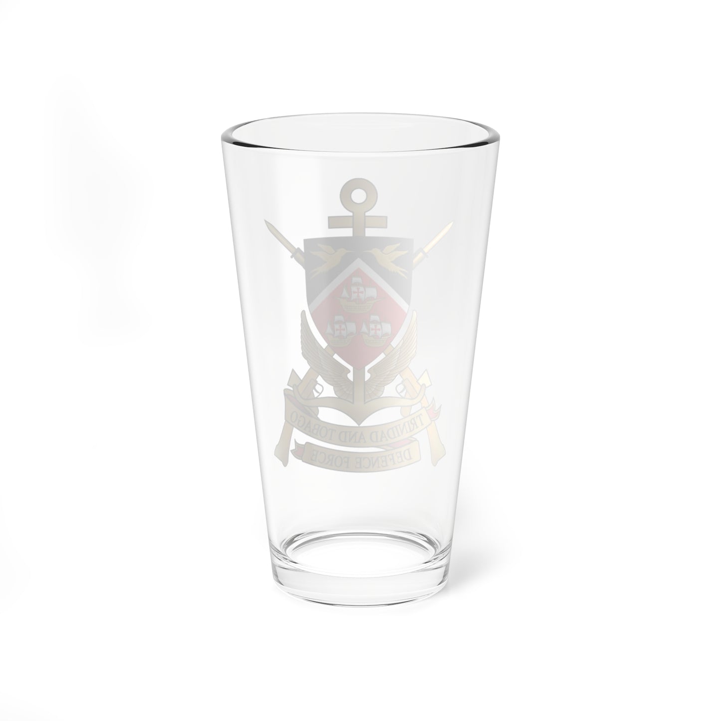Trinidad and Tobago Defence Force emblem (Trinidad and Tobago) (Coat of Arms) Pint Glass 16oz