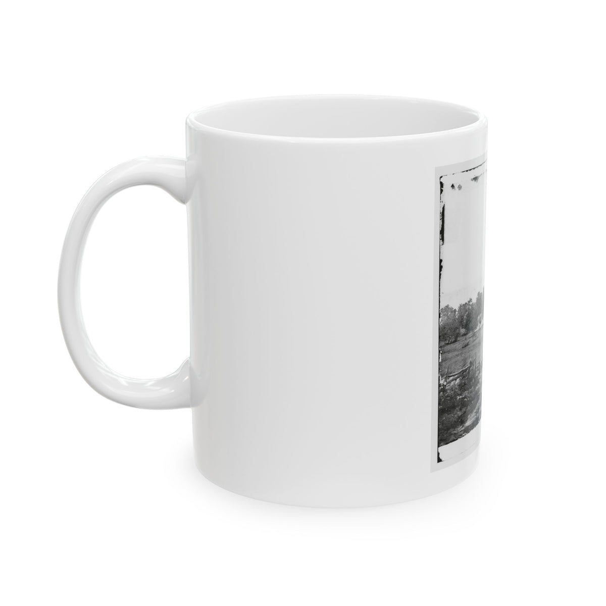 Gettysburg, Pa. Headquarters Of Gen. George G. Meade On Cemetery Ridge (U.S. Civil War) White Coffee Mug