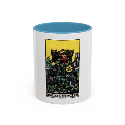 The King of Pentacles (Tarot Card) Accent Coffee Mug