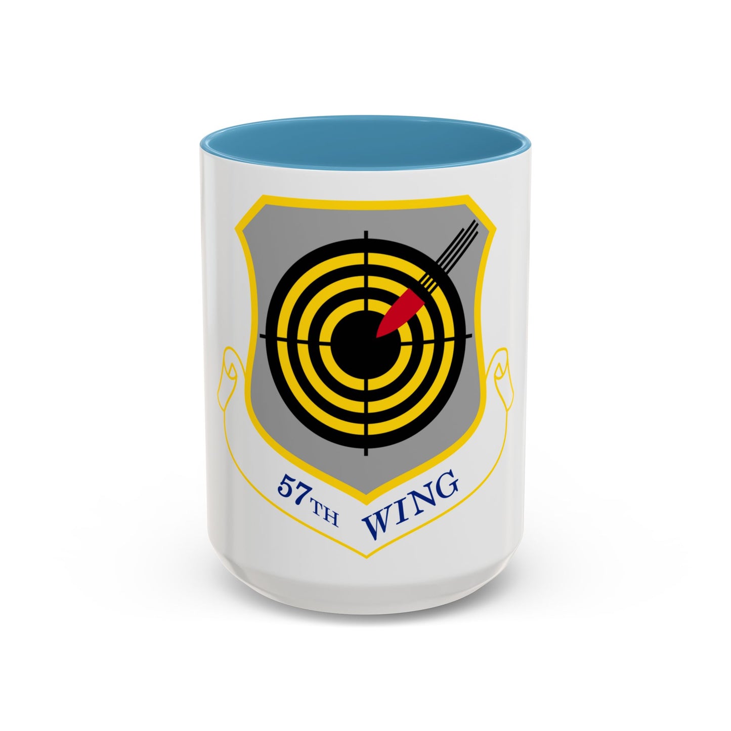 1058px USAF 57th Wing shield (U.S. Air Force) Accent Coffee Mug