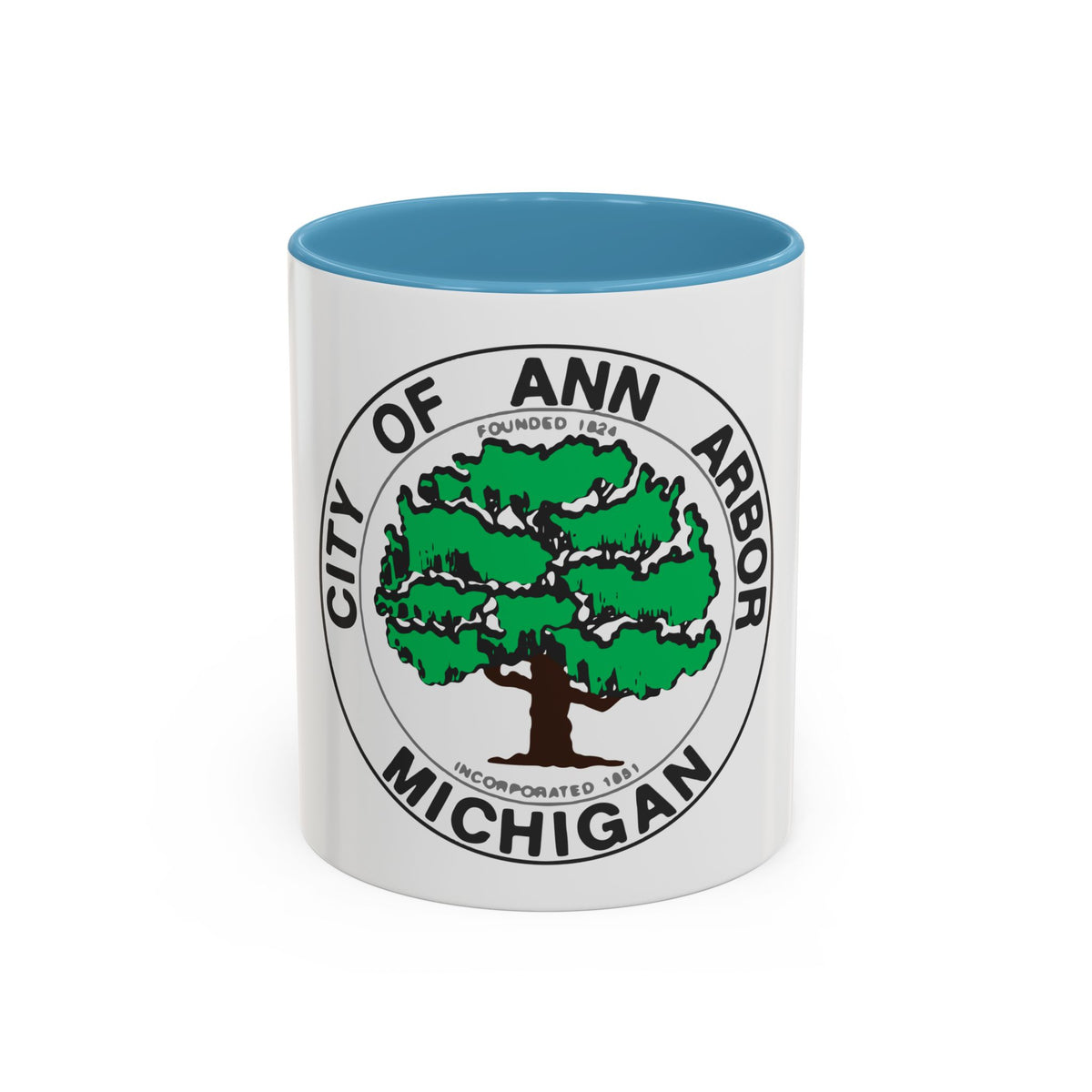 Seal of Ann Arbor Michigan - Accent Coffee Mug