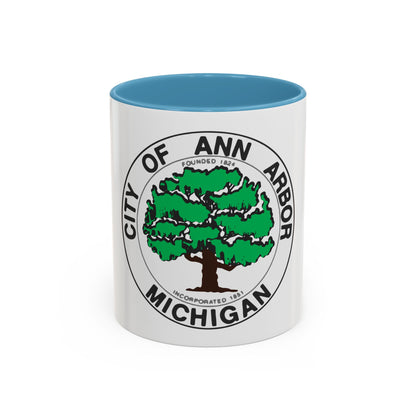Seal of Ann Arbor Michigan - Accent Coffee Mug
