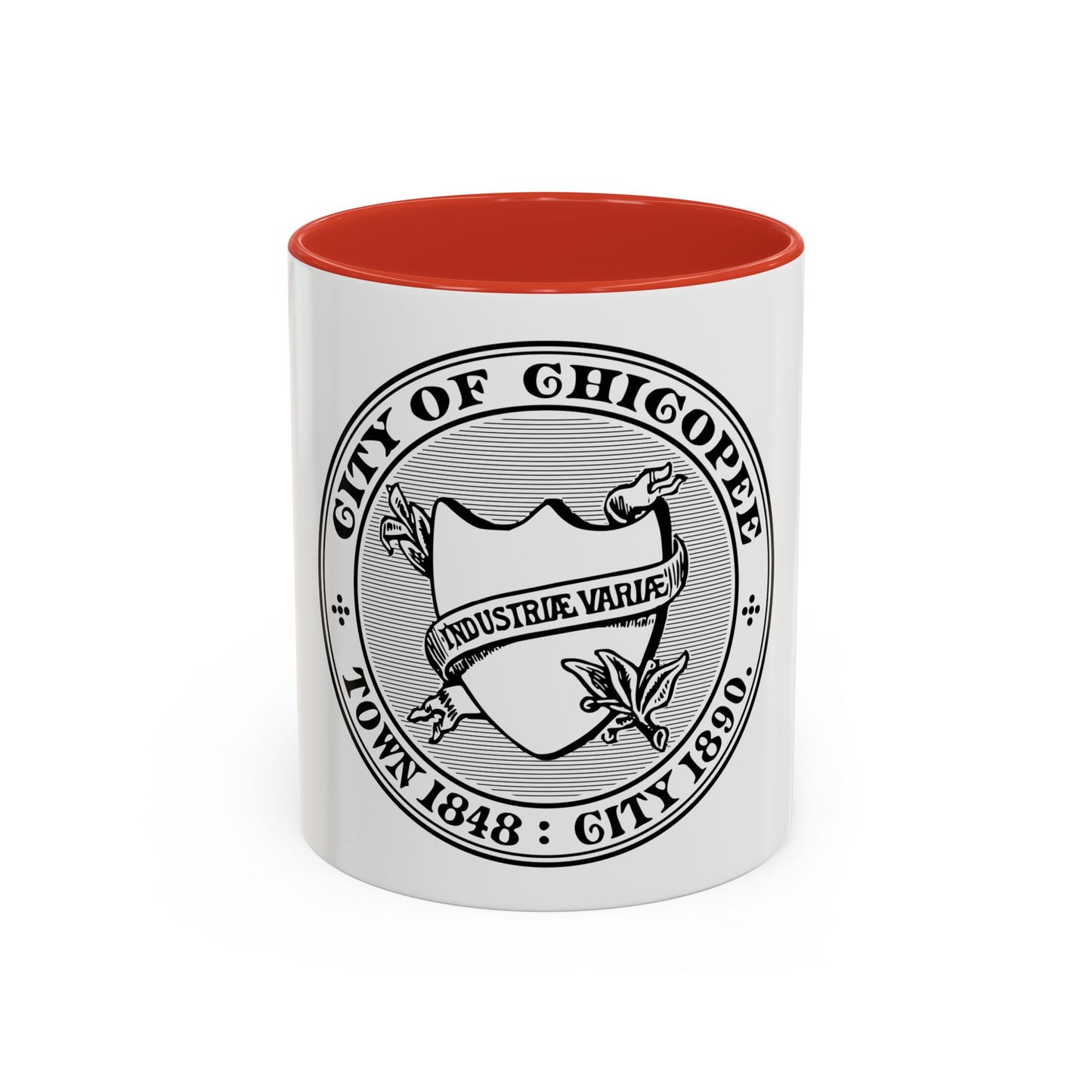 Seal of Chicopee Massachusetts - Accent Coffee Mug
