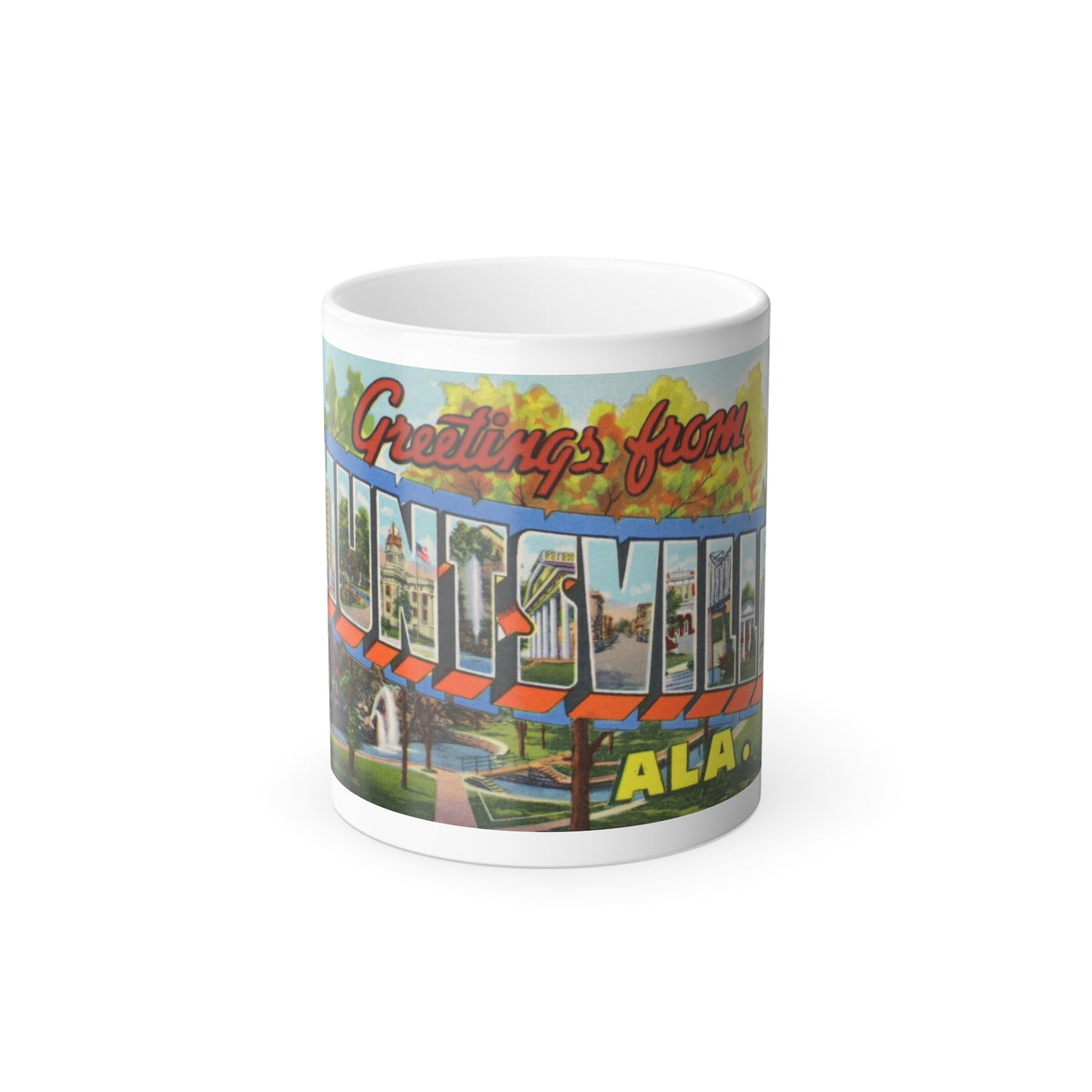 Greetings from Huntsville Ala (Greeting Postcards) Color Changing Mug 11oz