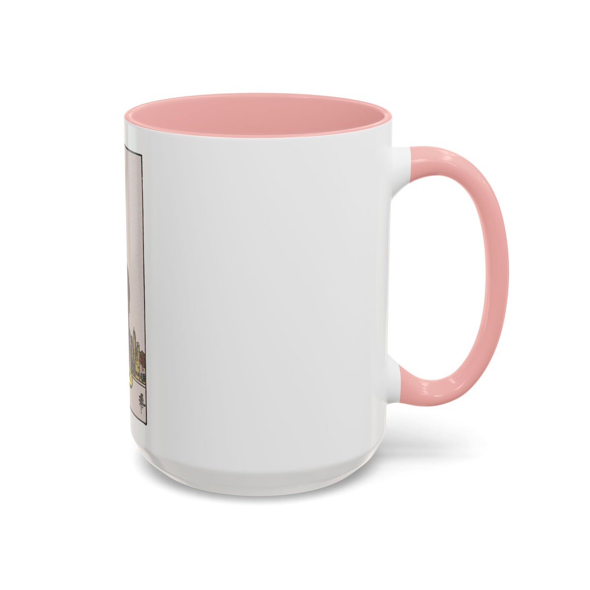 The 4 of Pentacles (Tarot Card) Accent Coffee Mug