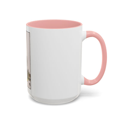 The 4 of Pentacles (Tarot Card) Accent Coffee Mug