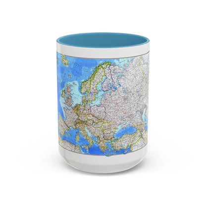 Europe (1983) (Map) Accent Coffee Mug