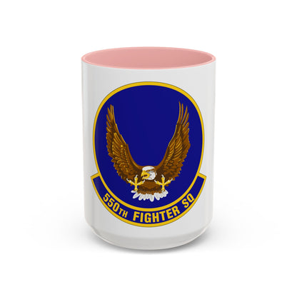 550 Fighter Squadron AETC (U.S. Air Force) Accent Coffee Mug