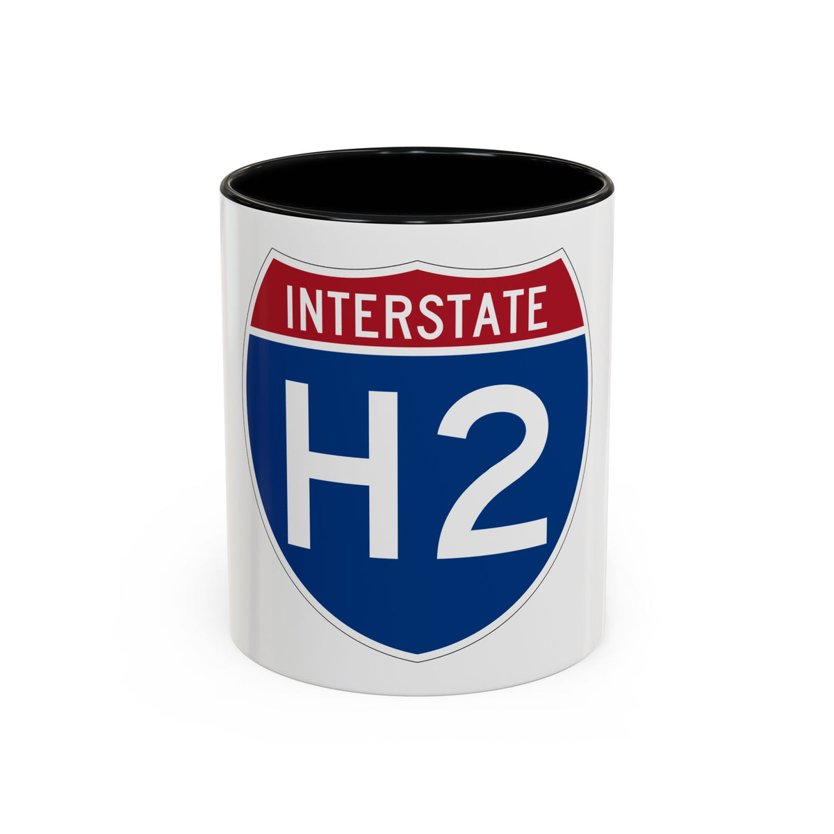 Interstate H2 (U.S. Highways) Accent Coffee Mug