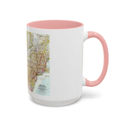 USA - Northeastern & Great Lakes (1959) (Map) Accent Coffee Mug