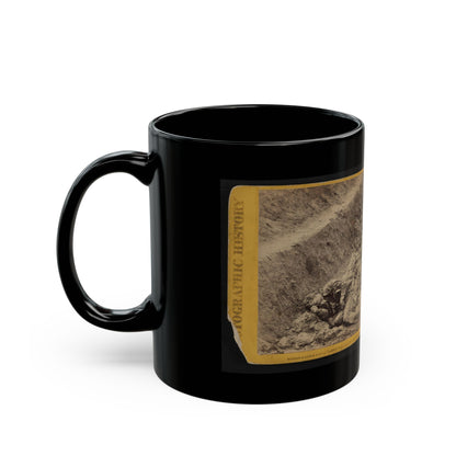 A Dead Rebel Soldier, As He Lay In The Trenches Of Fort Mahone, Called By The Soldiers,  Fort Damnation  ... (U.S. Civil War) Black Coffee Mug