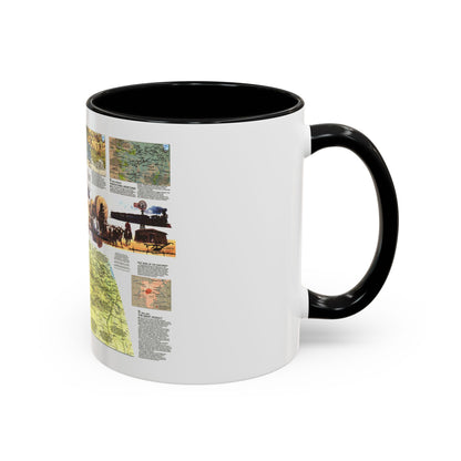 USA - Central Plains 2 (1985) (Map) Accent Coffee Mug