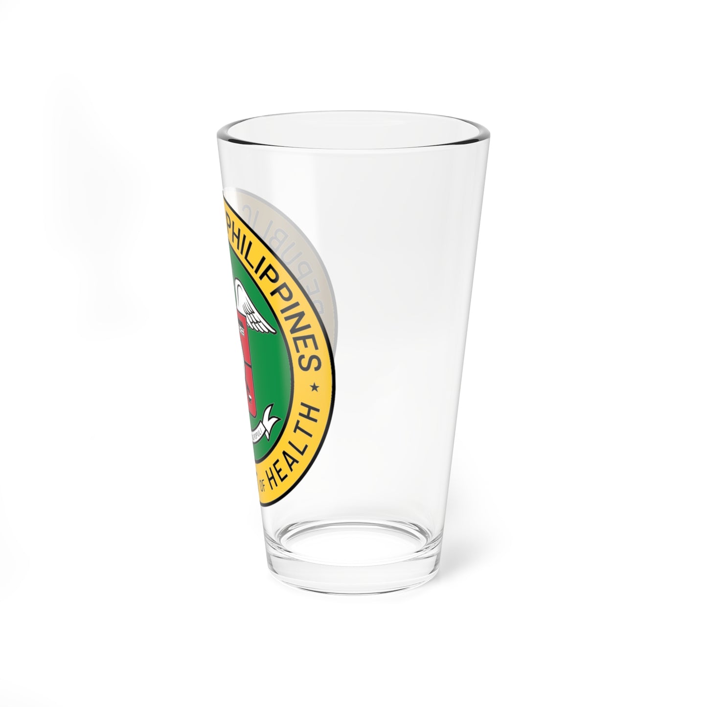 DOH PH new logo (Philippines) (Coat of Arms) Pint Glass 16oz
