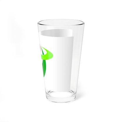 Flag of Hirakawa Aomori no logo (Japan) Pint Glass 16oz