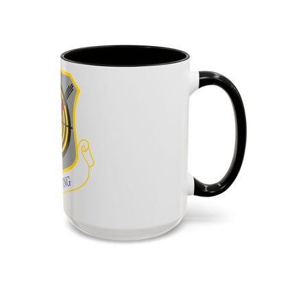 1058px USAF 57th Wing shield (U.S. Air Force) Accent Coffee Mug