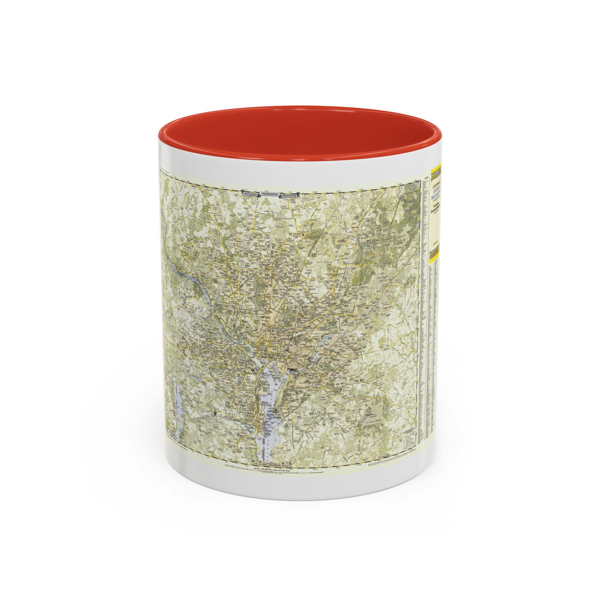 USA - Washington, Suburban (1948) (Map) Accent Coffee Mug
